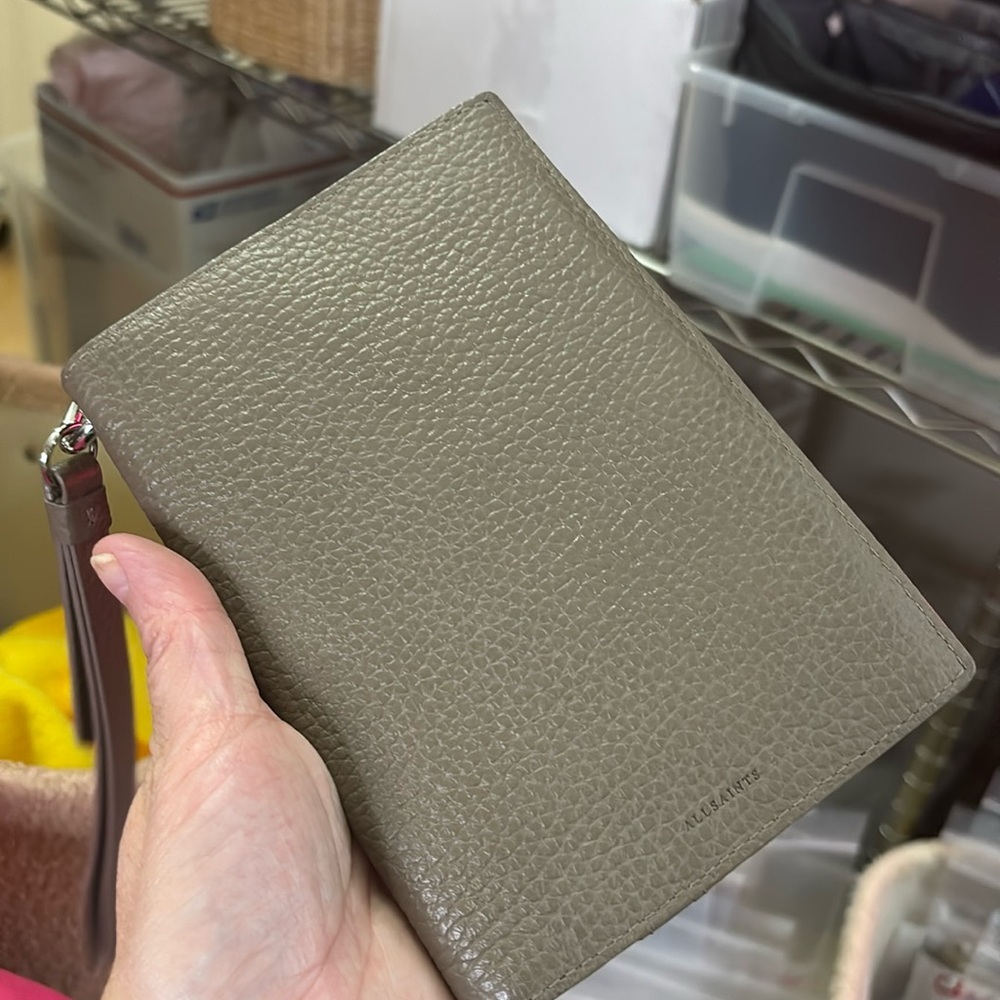 All Saints Leather Wallet Organizer